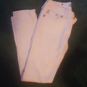 white Miss Me jeans